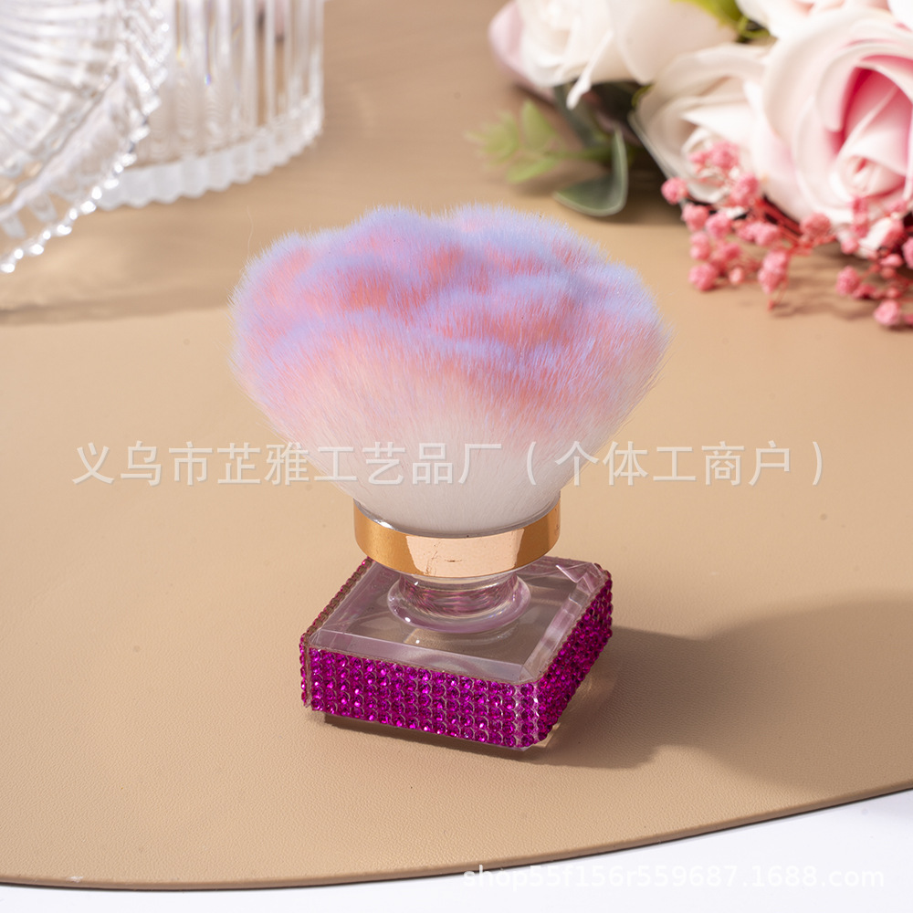 Diamantes transfronterizos de alta calidad multifunción venta caliente de un solo cepillo de polvo de manicura cepillo de base cepillo de maquillaje belleza