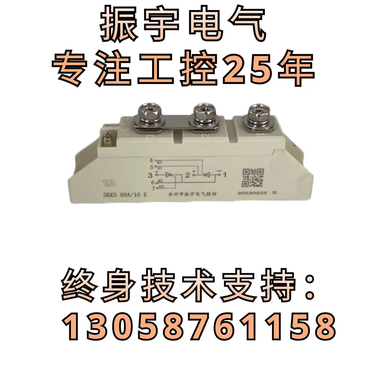 厂家直供振宇模条SKKS 60A/16E单相反并联模条可控硅模条批发零售