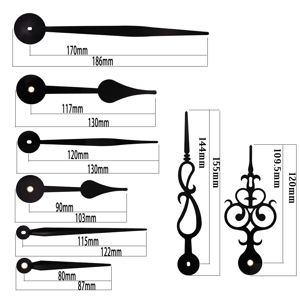 국경 간 재고 DIY 석영 시계 4 세트의 금속 시계 손 시계 운동으로 다양한 샤프트 길이 운동의 큰 토크 운동