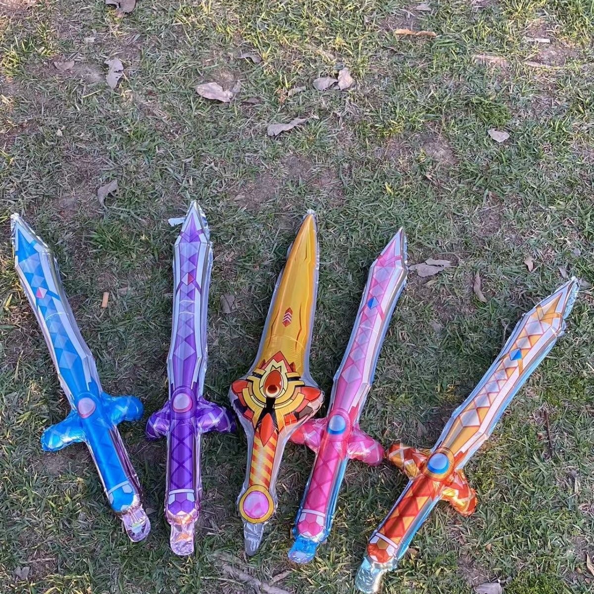 Large inflatable sword balloon kindergarten gift children's birthday party hand stick floor toy