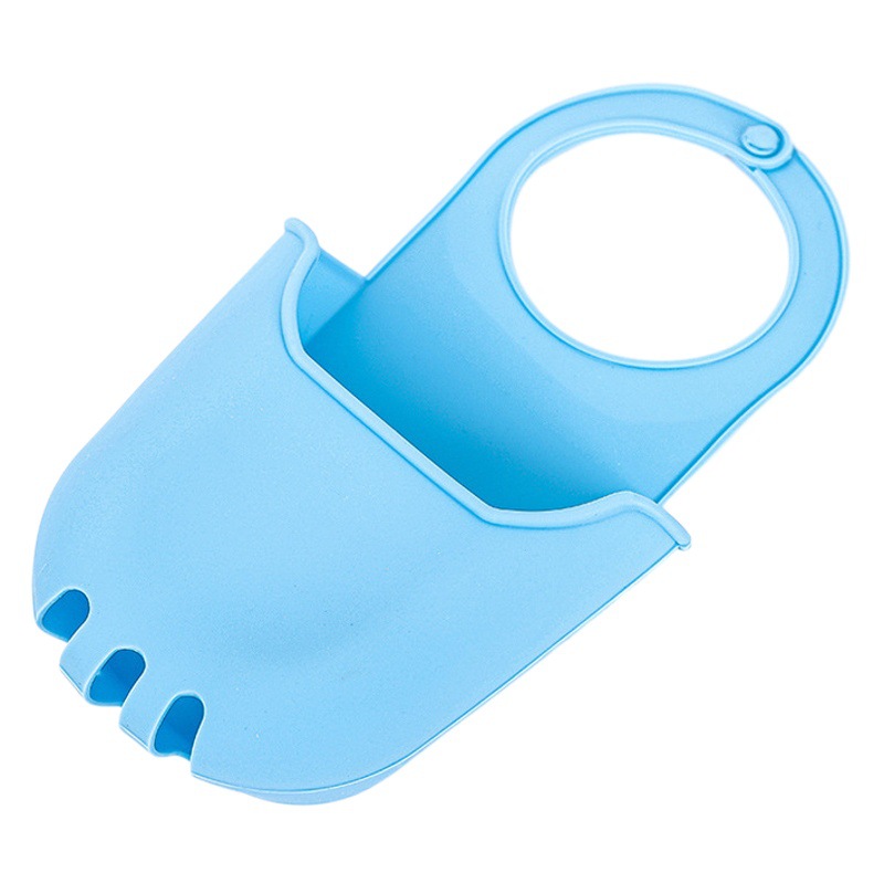 Fregadero de cocina bolsa colgante grifo lavabo drenaje cesta esponja trapo bolsa de almacenamiento Baño de silicona drenaje bolsillo