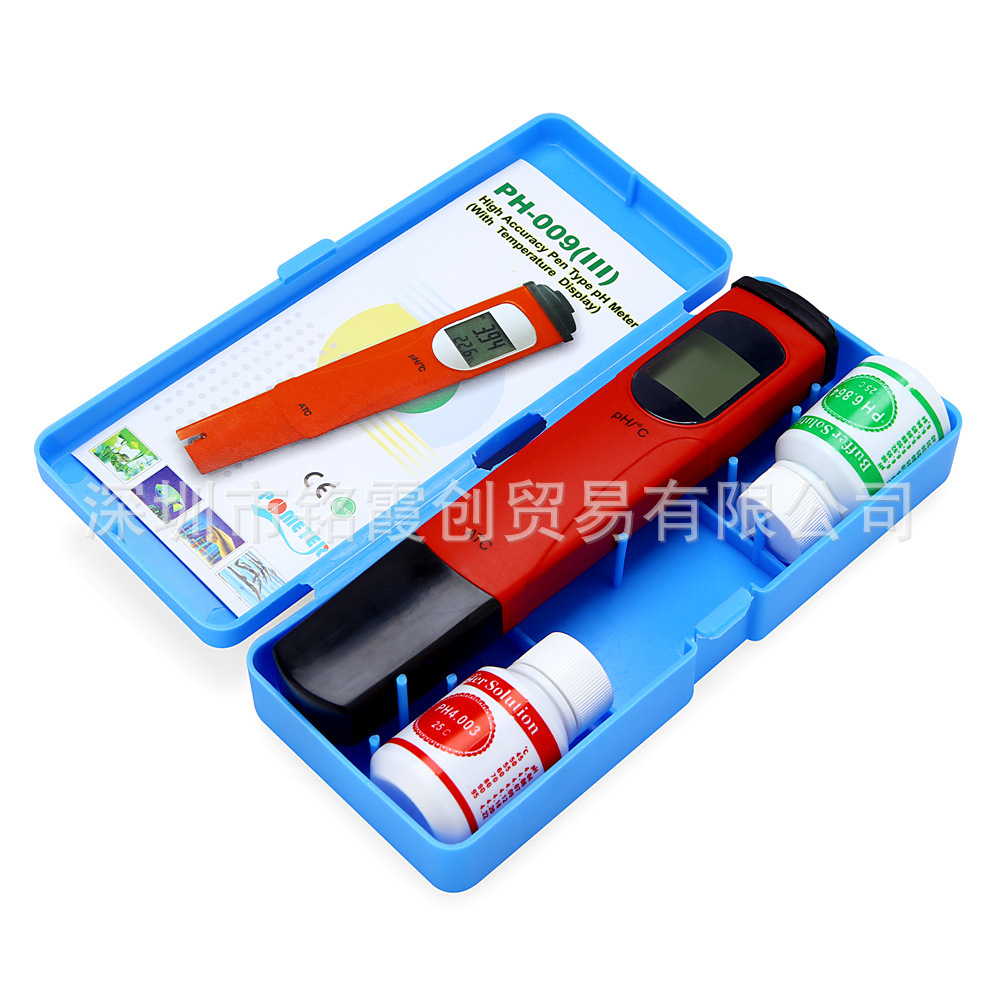 PH009酸度测试笔 便携式PH水质测试笔 ph meter 带ATC 送校准液