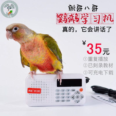 鹦鹉学习机含内存卡鸟用复读机八哥录音器鹩哥教讲话学舌训练学语