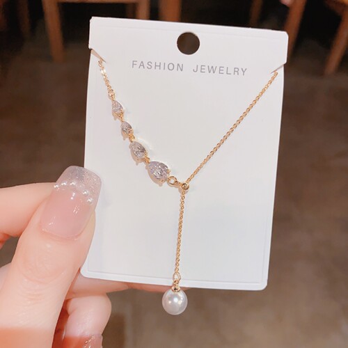 Popular same style Korean fashion versatile classic recommended 100 necklaces high-end temperament light luxury necklace