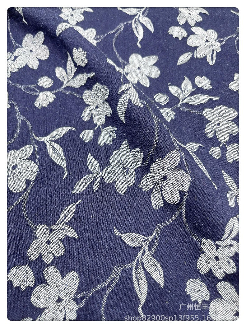 Elastic denim cloth, jacket, trousers, pijama, flowered