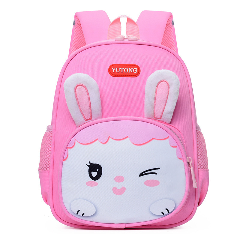Mochila escolar para niños nuevo estilo lindo conejo de dibujos animados 3-6 años mochila para niños y niñas