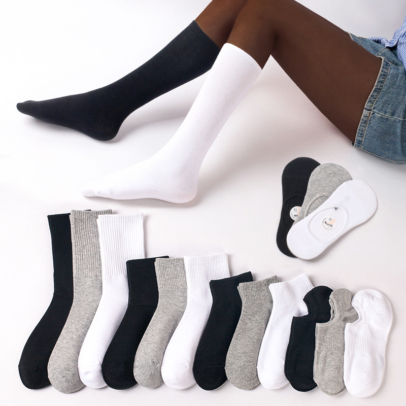 Socks women wholesale cotton JK socks white net version men's socks black calf socks Japanese all kinds of tube stockings leg socks