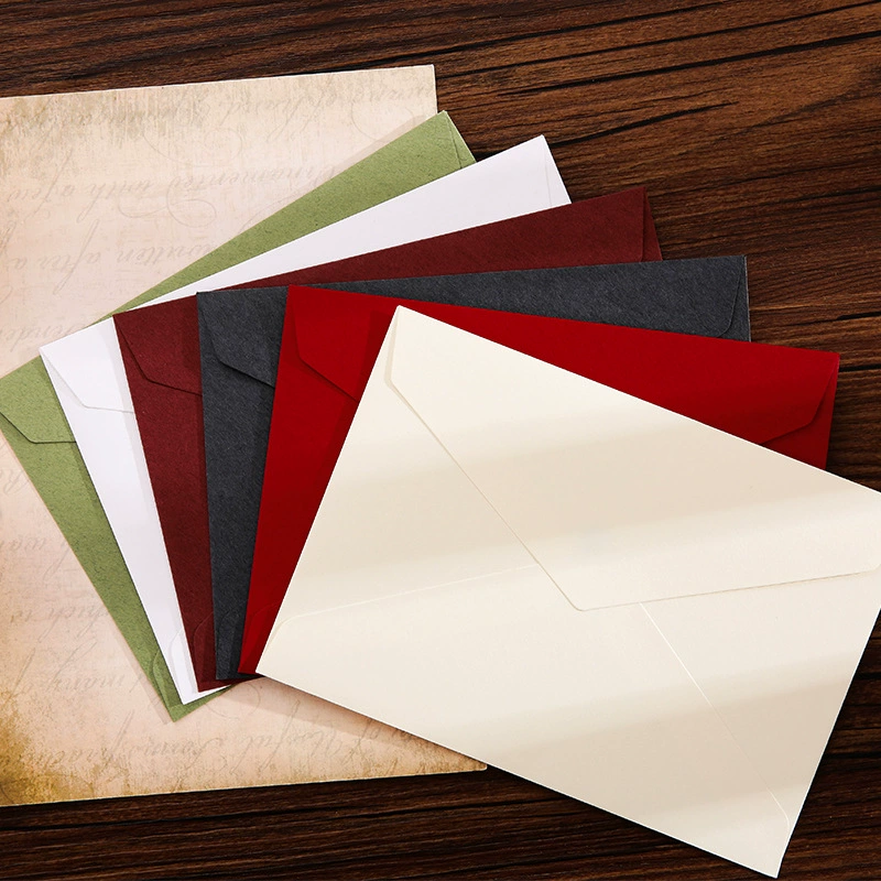 Крафтовый конверт в стиле ретро для хранения поздравительных открыток, писем, подарков, декоративный картонный пакет