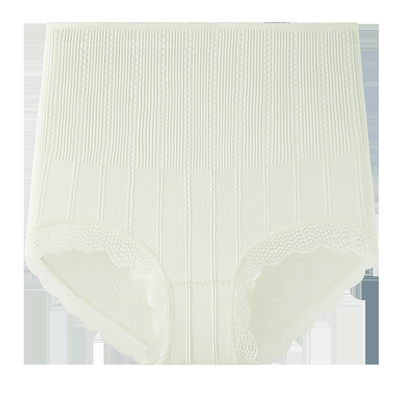 Cintura alta, talla grande, cesárea, abdomen, abdomen, ropa interior de mujer, entrepierna de algodón 10A, entrepierna antibacteriana, calzoncillos de mujer