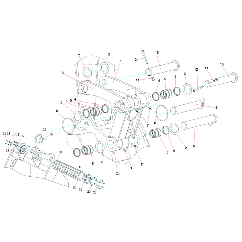 三一SY485挖掘机工字架14442867 三一SY485挖掘机连杆 挖掘机摇杆