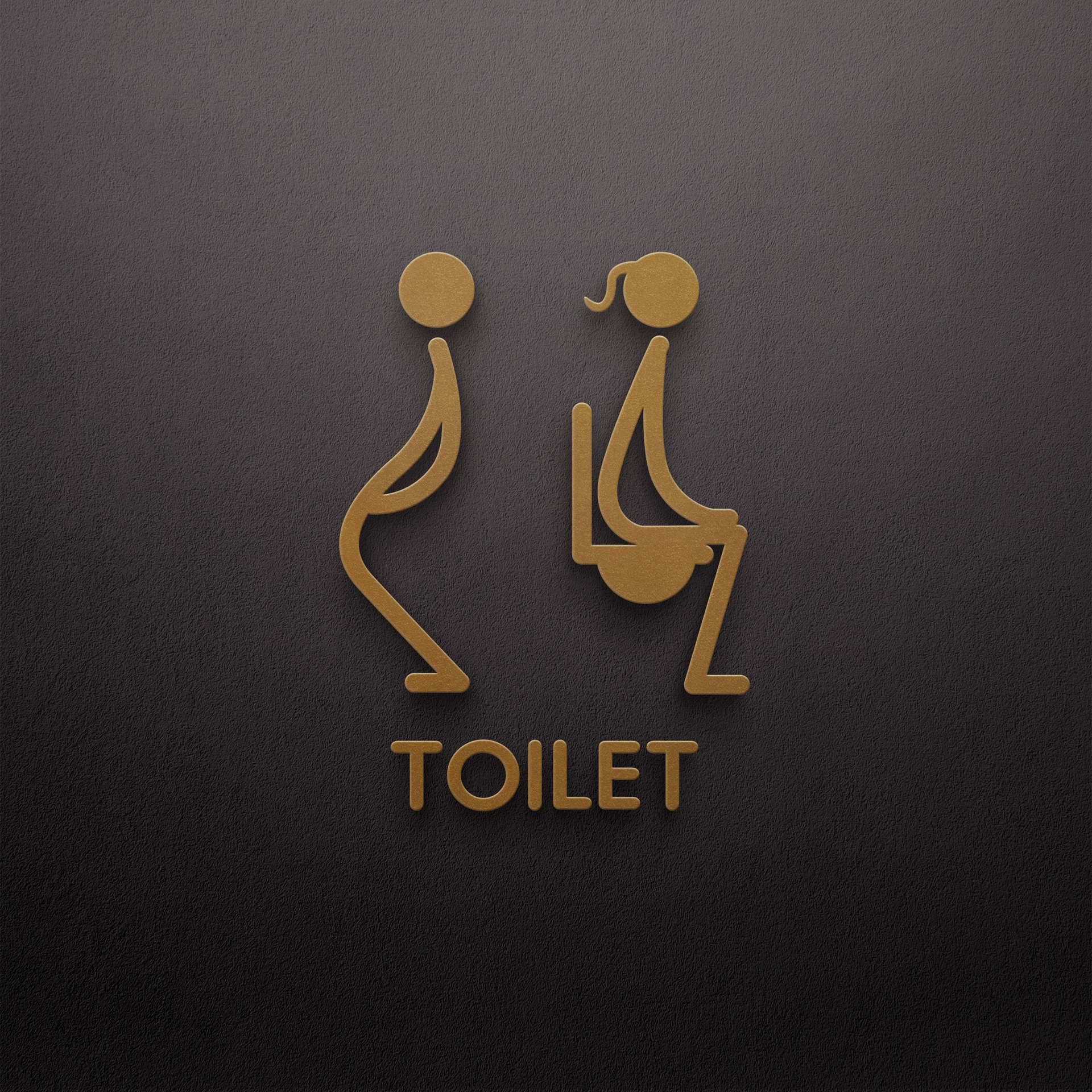 Таблички на дверях для ванных комнат, туалетов в отелях и торговых центрах с 3D-индикаторами мужского и женского пола.