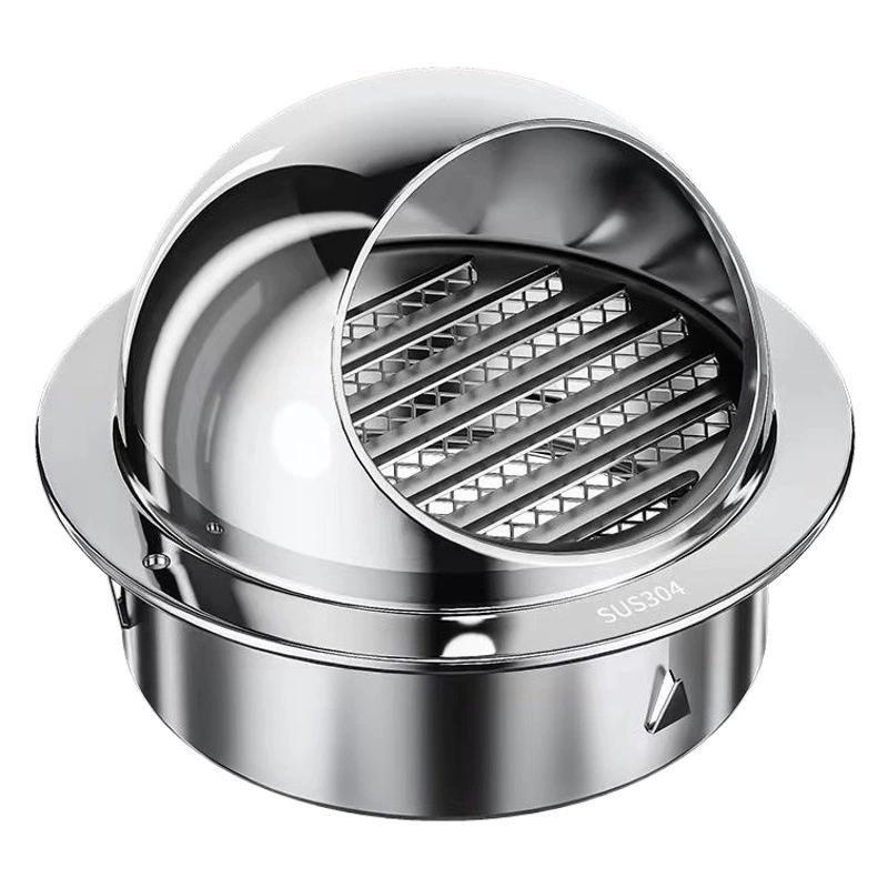 Капюшон из нержавеющей стали 304 дождевик вентиляция вытяжной капюшон вытяжная труба внешняя стена 201 воздуховыпускное отверстие