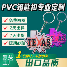 PVC软胶钥匙扣定制2D/3D硅胶钥匙链挂件UV变色橡胶钥匙链