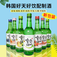 韩国 好天好饮 配制酒 烧酒 果味清酒 360ml*6瓶 7口味 多省包邮