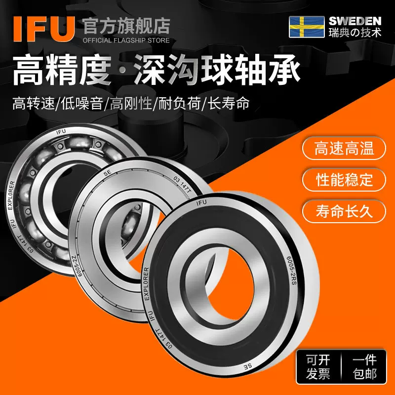 IFU进口6000高速6001静音6002 6003电机6004 6005Z RS 深沟球轴承