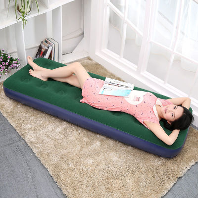 Inflatable bed household Air pump enlarge Single Lazy man thickening Lunch bed fold outdoors Portable Air cushion bed