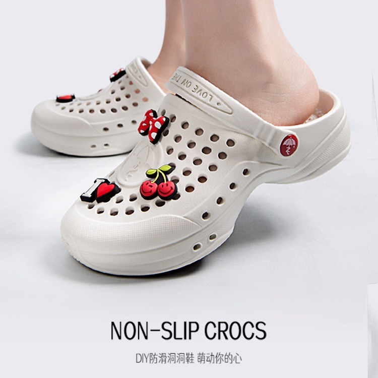 izt professional oil and water anti-slip shoes hole shoes beach sandals EVA slippers wear-resistant men's and women's thick-soled lovers shoes