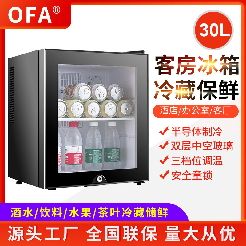 【Factory Inspections Welcome】30L Small Mini Refrigerator for Guesthouses, Fresh-Keeping, Hotel Rooms, Display Cabinet, Refrigeration Cabinet
