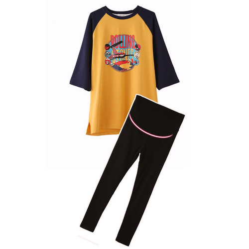 Maternity Spring and Autumn T-Shirt Maternity Autumn Wear Maternity Sweatshirt Long-Sleeve Loose Top Autumn and Summer Trend