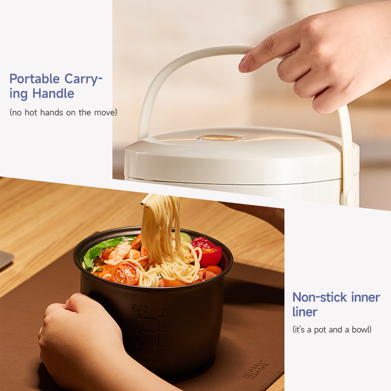 Export 1.2-liter Mini Cooker, Small One-person Electric Rice Cooker_voghion.com