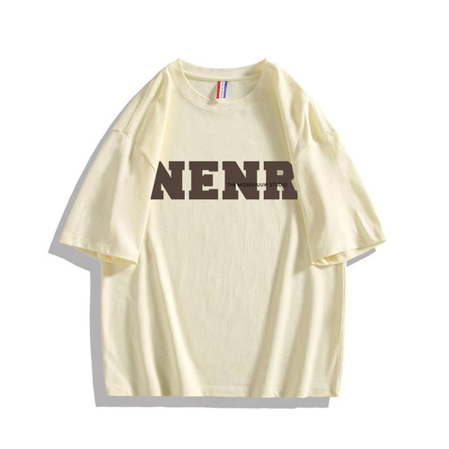 2025 Hong Kong style ins short-sleeved t-shirt men's summer new American high street fashion letter loose boys half-sleeve T-shirt 