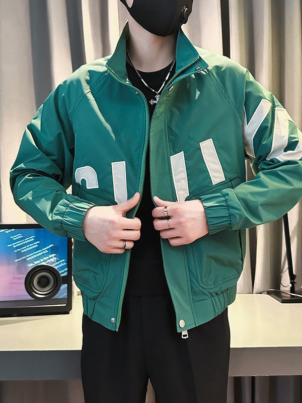 Chaqueta de cuello alto de otoño de talla pequeña para hombre, chaqueta delgada de la marca de moda XS, chaqueta delgada, chaqueta de moda para estudiantes