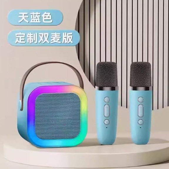 K12 Bluetooth スピーカー ミニカラオケマイク ワイヤレスオールインワンカラオケ 歌うと歌う ファミリー KTV 高品質|undefined