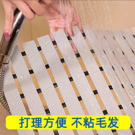 2026年工厂预售防滑垫橡胶底背浴室垫PVC浴室防滑垫桑拿板
