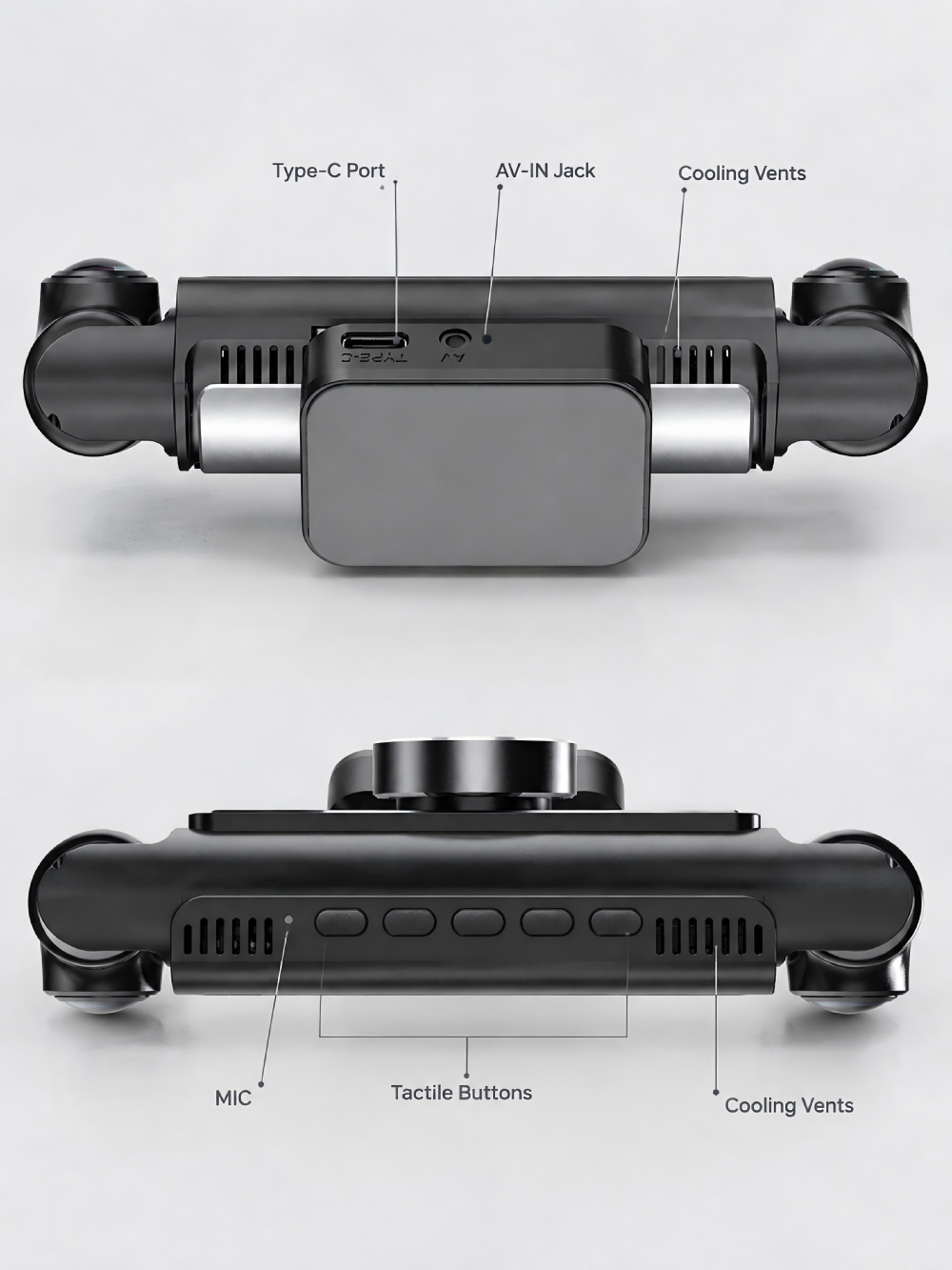 Cross-border 4K dashcam with 5G WiFi, 4-channel recording, front and interior cameras, fisheye wide-angle lens, and ADAS/ BSD driver assistance features