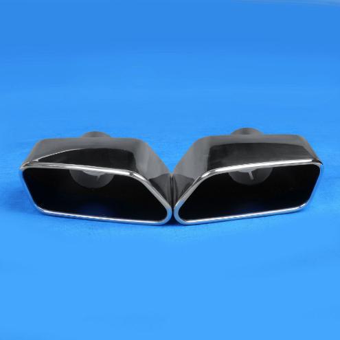 メーカー卸売車のステンレス鋼修正チタンブラックサイレンサー角口排気管テールスロートテールパイプ BMW に適しています