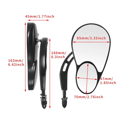 Road King Softail Dyna – Motorcycle rearview mirror