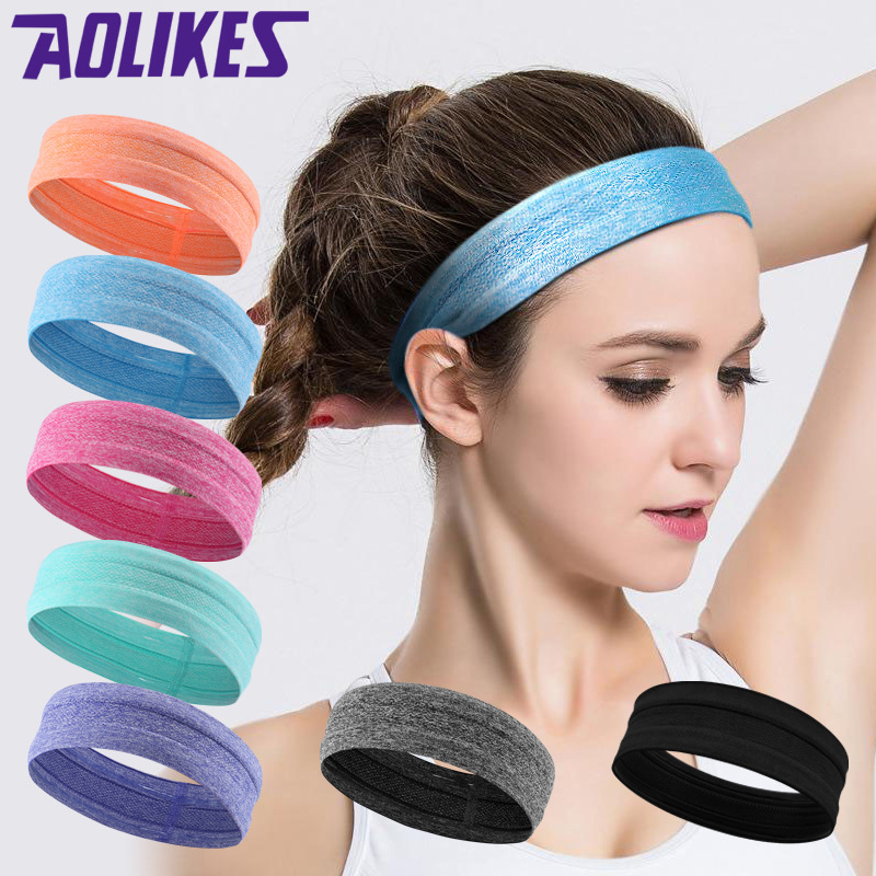 Equipo de fitness yoga banda para el cabello jogging sweatband silicona antideslizante antitranspirante diadema deportes diadema en stock al por mayor image 2