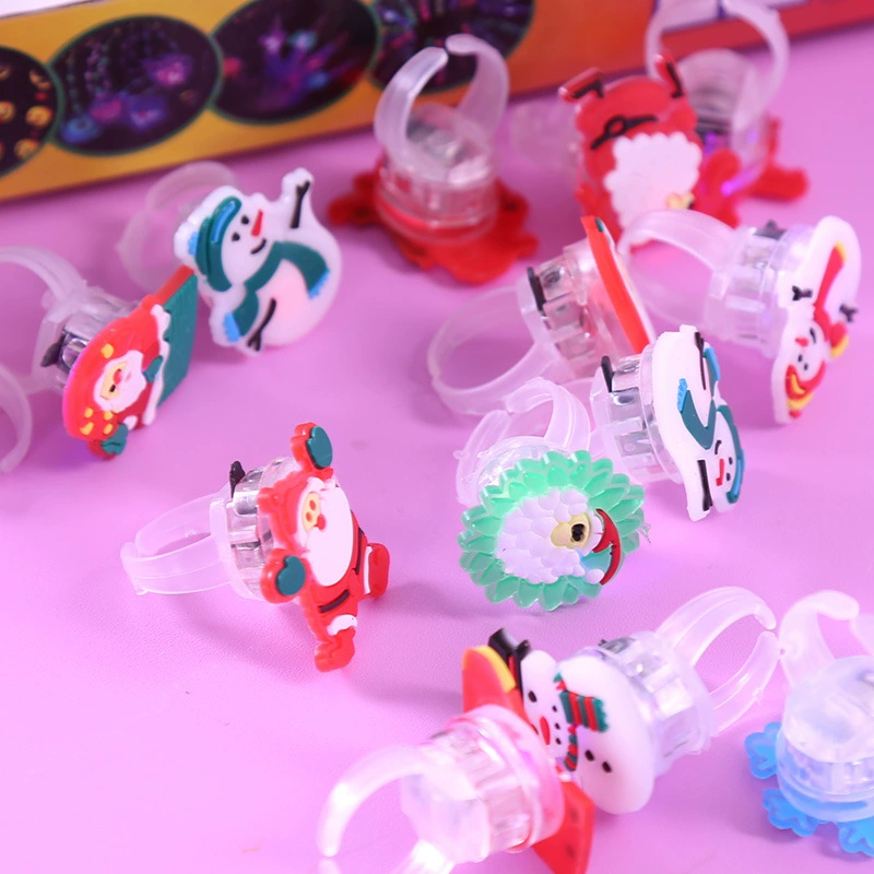 Красочный светящийся палец светящееся кольцо светящаяся Игрушка Дети Рождественский подарок светодиодная вспышка палец свет милый