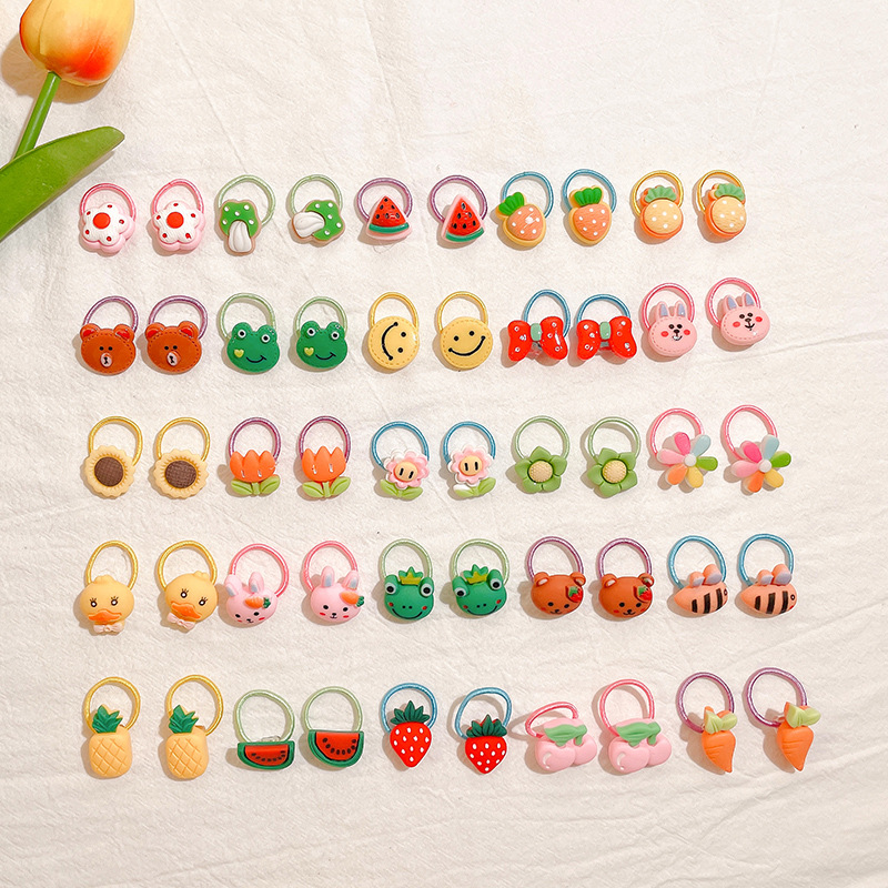 Accesorios para el pelo de los niños lindo pulgar banda bebé cabeza cuerda pequeña niña alta elástico no daño corbata goma tocado banda tocado