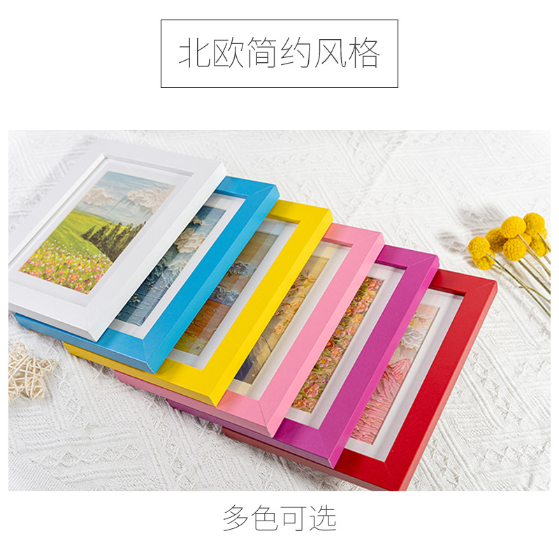 创意木质相框批发6寸7寸8寸10寸相框摆台a3a4画框4k8k挂墙大相框-阿里巴巴
