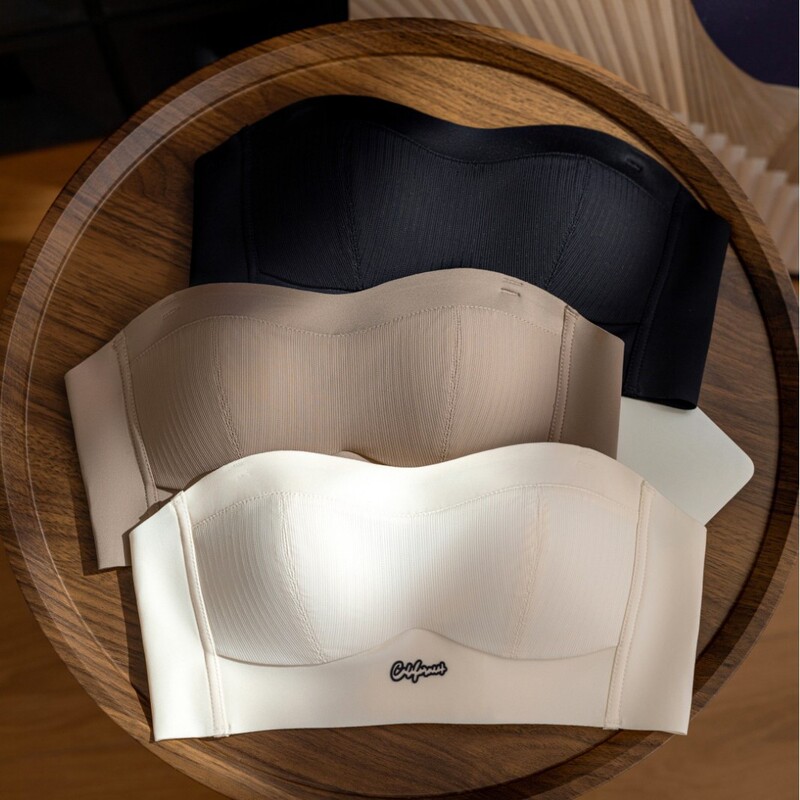 Original Strapless Intimates for Women with Small Breasts, Summer Thin Breast-Wrapped Non-Slip Push-Up Tube Top Bra for Big Breasts, No Trace