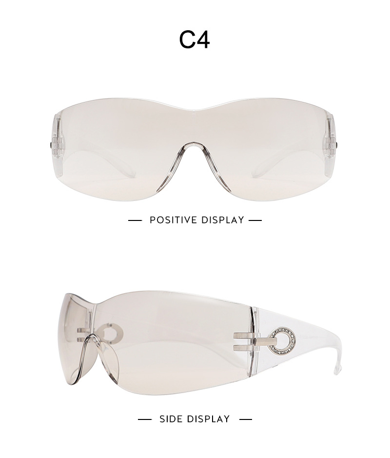 80g Weight Full Frame Glasses Structure Sunglasses Classification PC, UV400 Protection Lens Material Biker Glasses Style Casual, Outdoor, Sports Occasion Geometric, Solid Color Pattern Unisex Gender Vintage Style, Classic Style Style Grey Color Vintage Style Classic Style Geometric Solid Color PC UV400 Protection Biker Full Frame Women's Sunglasses 10