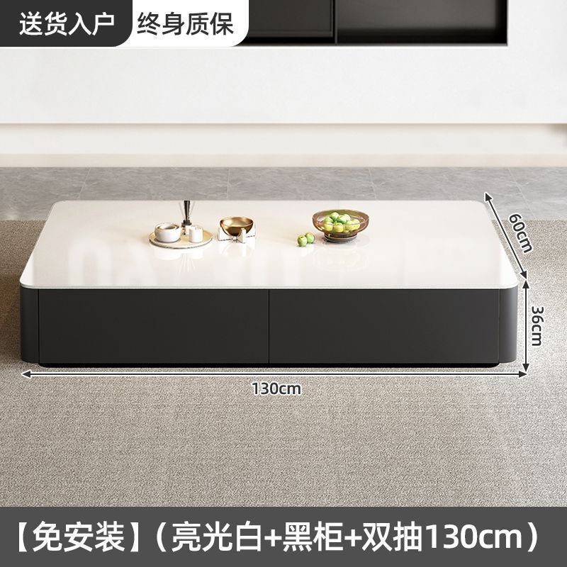 フロアテレビキャビネットリビングルームホーム2024新しい小さなアパートライト高級コーヒーテーブルテレビキャビネットの組み合わせ|undefined