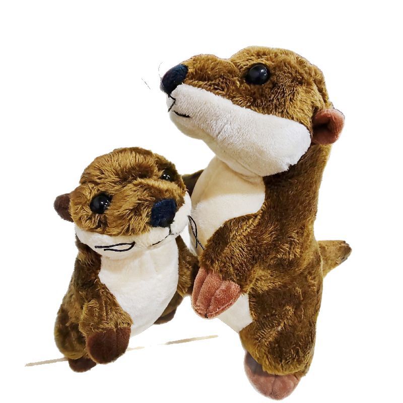 Animal de simulación transfronteriza Little Haize Polar Ocean Park Otter Doll Zorro suricata Juguetes de peluche Regalo de confort femenino