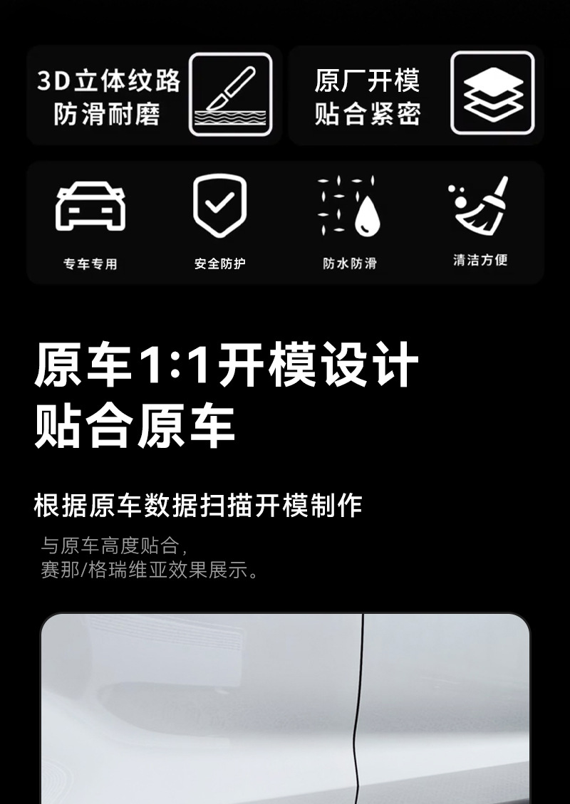 【Strong Load-Bearing Capacity】Suitable for Original Side Door Pedals of the Sienna Grevia, Car Welcome Pedals, No Drilling Required