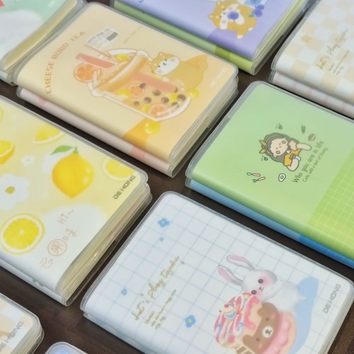 Primary school student stationery small notebook mini cute pocket notebook 100k portable plastic sleeve wholesale