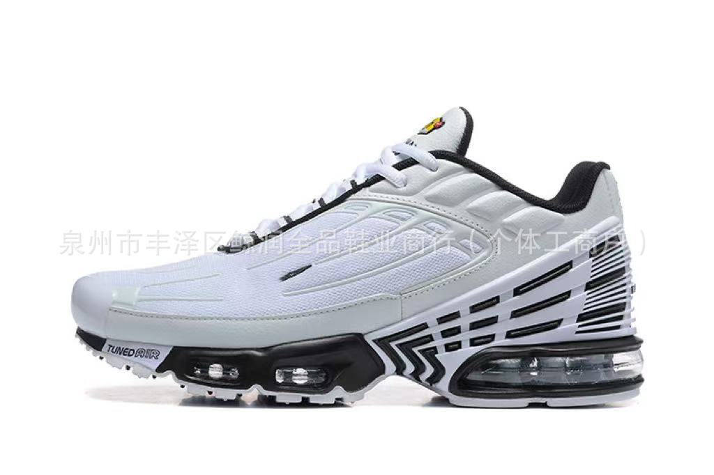 Transfronterizos exclusivos para TN3 zapatos de cojín de aire de cuero para hombres y mujeres, zapatos deportivos casuales de empalme PLUS3 zapatos de carrera de comercio exterior