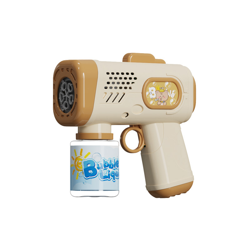 Nuevo juguete para niños, pistola de burbujas automática, pistola de burbujas de mano para bebés porosos, regalo de cumpleaños para niños y niñas