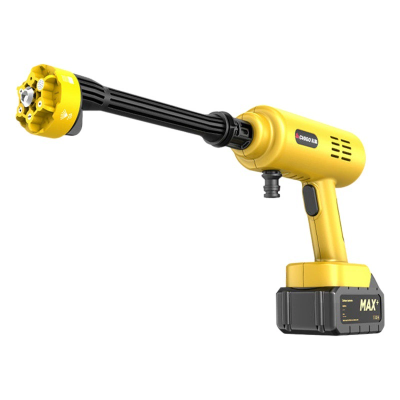 Chigo Беспроводная Автомойка Бытовой водяной пистолет Литиевая батарея Артефактная щетка Портативный высоковольтный пенопластовый горшок высокой мощности