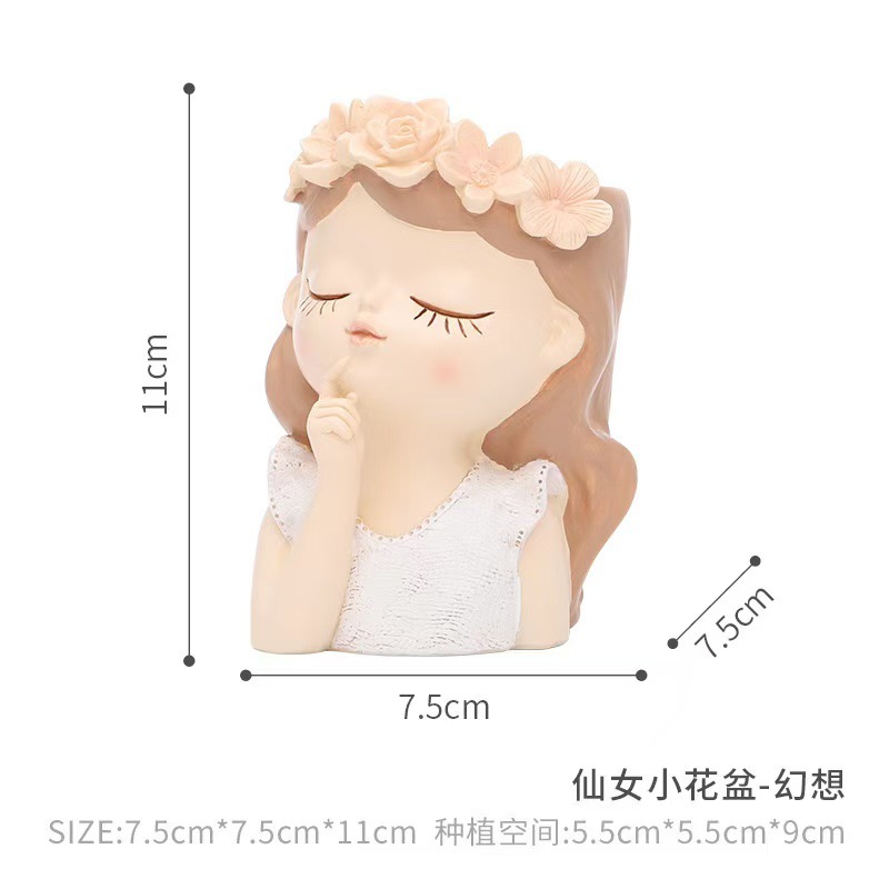 Maceta pequeña de resina para jardinería