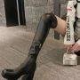 辣妹弹力冬季高跟长靴