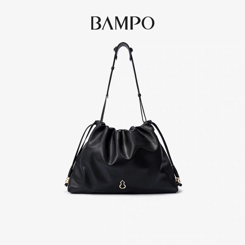 BAMPO半坡如愿云朵包小号 头层牛皮腋下单肩2025新款垃圾袋斜挎包|undefined