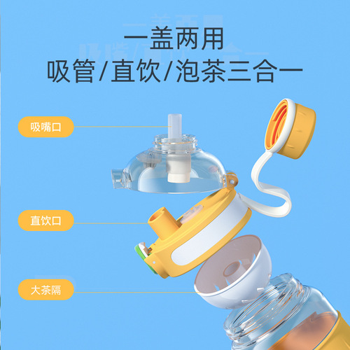 T9J5 wholesale super large capacity water cup for boys and girls fitness sports water bottle summer high temperature resistant 1000ml large suction