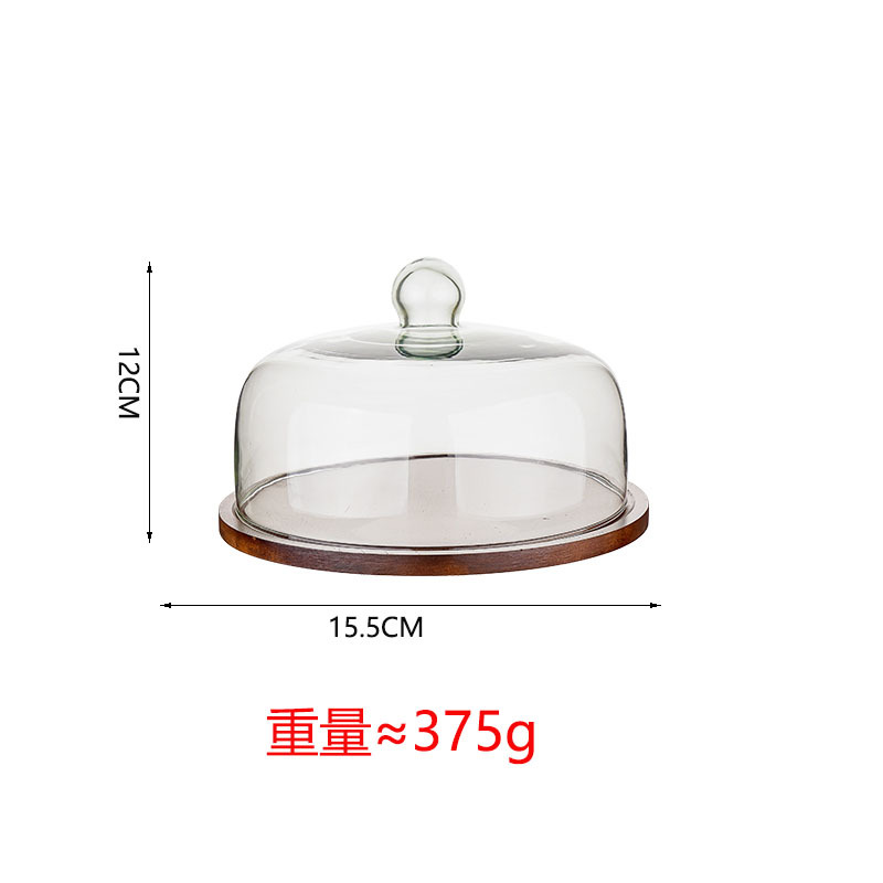 Hot sale retro Acacia pastel bandeja de sala de estar casera snack plato de postres fiesta de exhibición de plato de frutas