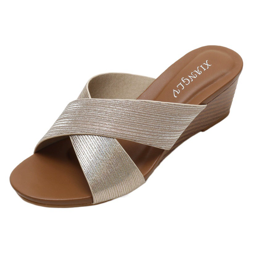 Римские сандалии с уклоном для внешней торговли, женские новые богемные этнические туфли с открытым носком, праздничные женские туфли для путешествий 1418-161